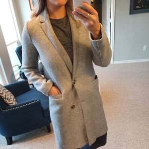 Zara Trafaluc Gray trench coat XS